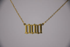 Colar Angel Number - Aço Inoxidável